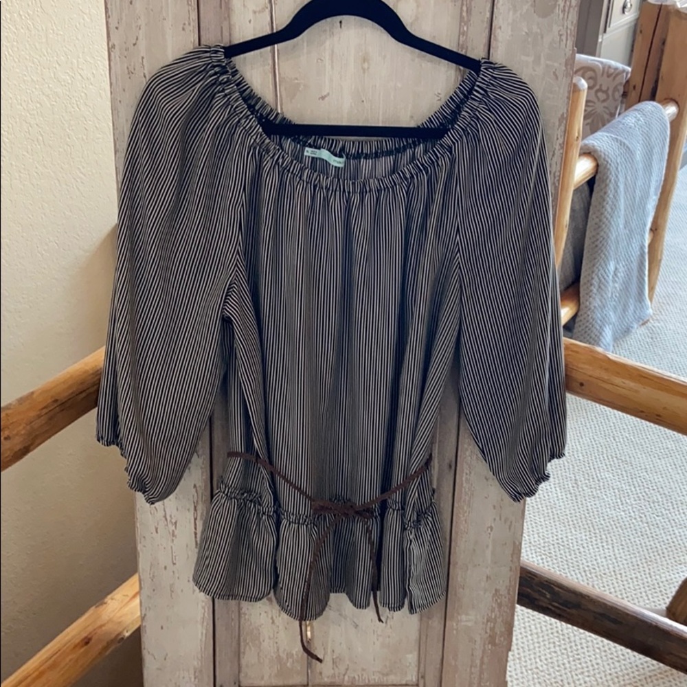 Shirt with belt